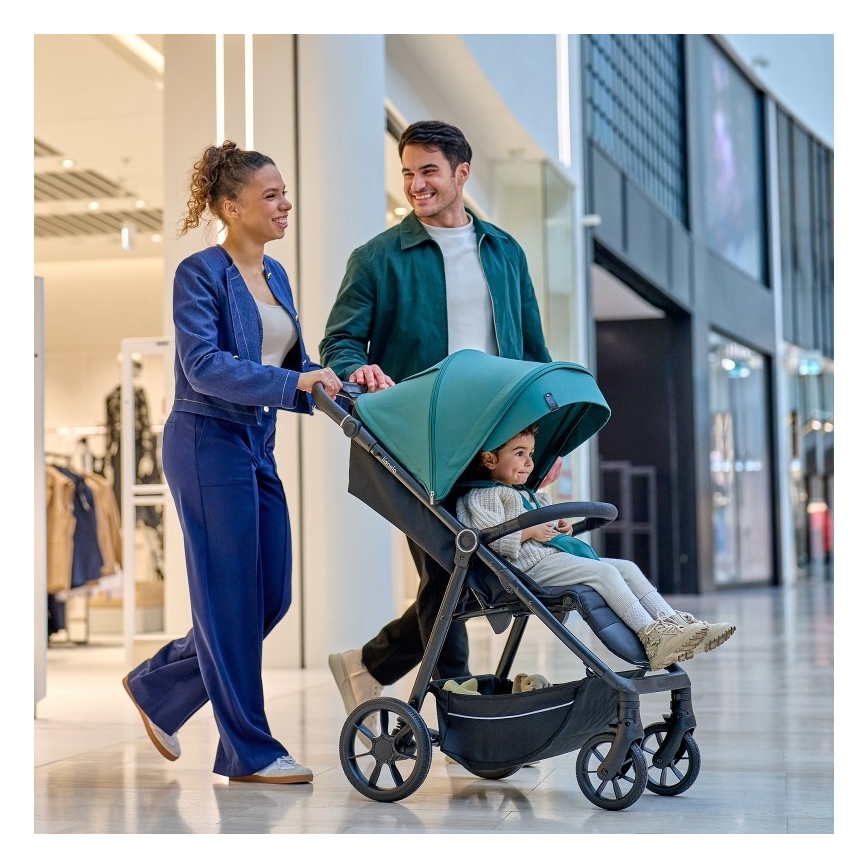 Lionelo - Sport-Kinderwagen MIRA Smaragdgrün