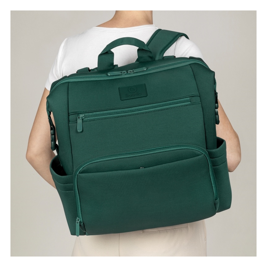 Lionelo - Wickeltasche für den Kinderwagen CUBE Green Forest