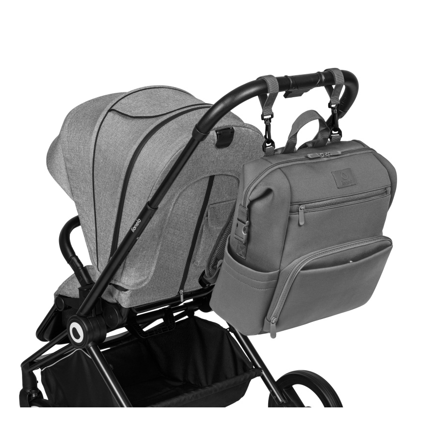 Lionelo - Wickeltasche für den Kinderwagen CUBE Grey Stone