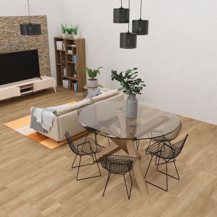 Deckenleuchte an Seil LOFT SHADE 3xE27/60W/230V schwarz