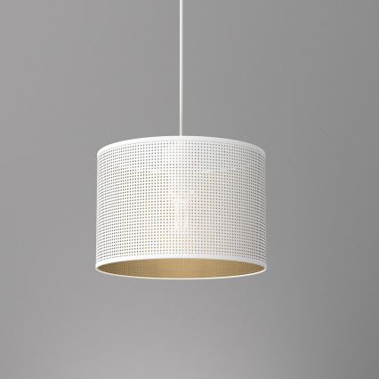 Deckenleuchte an Kabel LOFT SHADE 1xE27/60W/230V Ø 25 cm Weiß/Gold