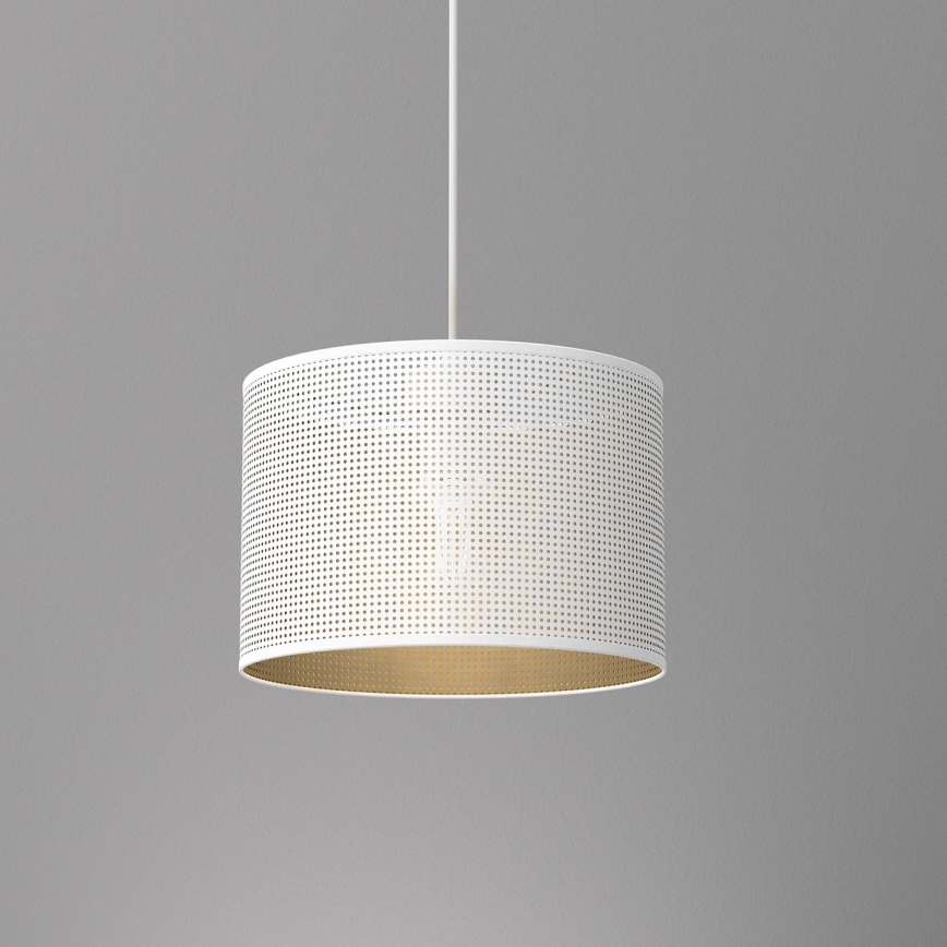 Deckenleuchte an Kabel LOFT SHADE 1xE27/60W/230V Ø 25 cm Weiß/Gold