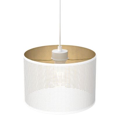 Deckenleuchte an Kabel LOFT SHADE 1xE27/60W/230V Ø 25 cm Weiß/Gold