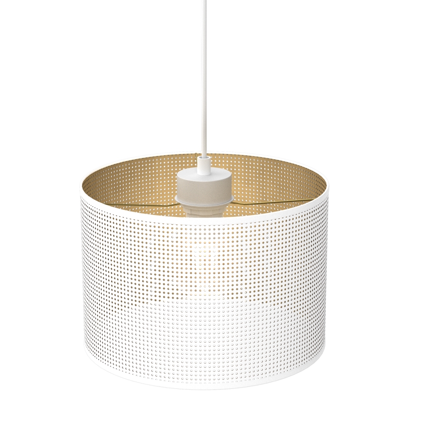 Deckenleuchte an Kabel LOFT SHADE 1xE27/60W/230V Ø 25 cm Weiß/Gold