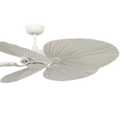Lucci Air 21065449 - Deckenventilator BALI d 132 cm weiß/cremefarben + Fernbedienung
