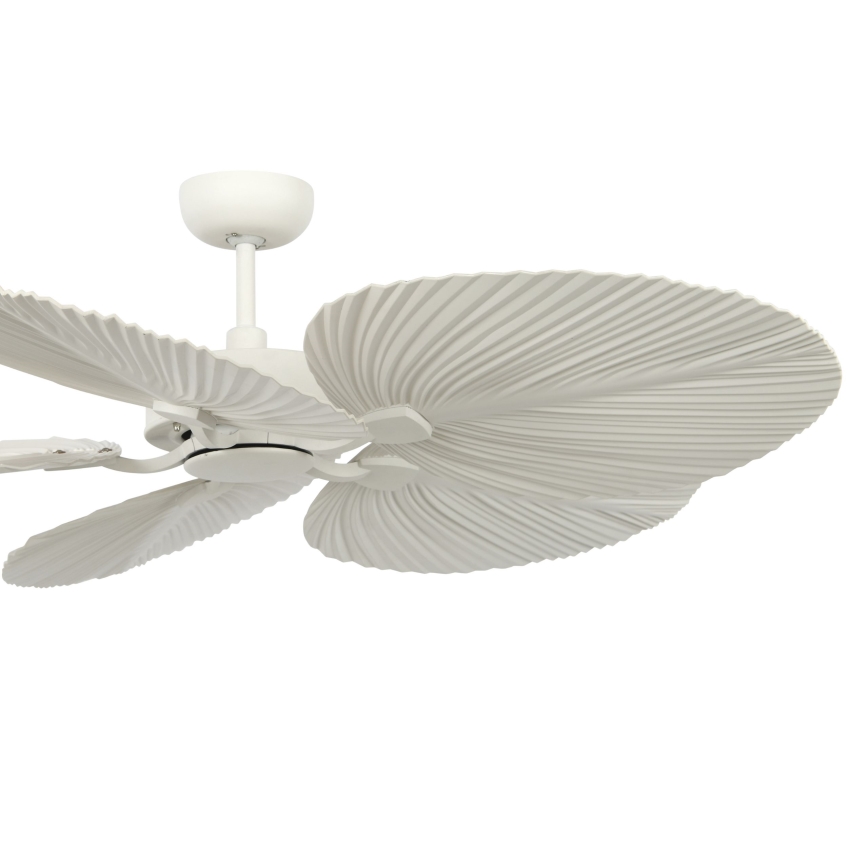 Lucci Air 21065449 - Deckenventilator BALI d 132 cm weiß/cremefarben + Fernbedienung