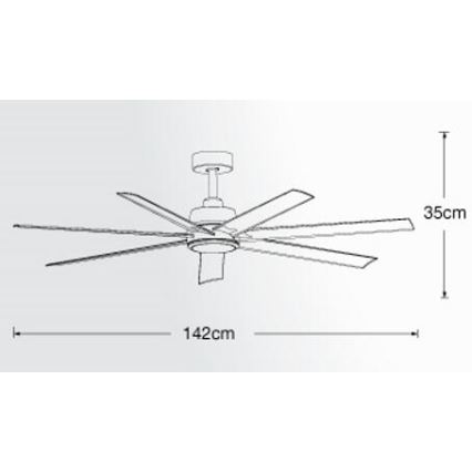 Lucci air 213182 - LED-Deckenventilator ATLANTA 1xGX53/12W/230V weiß + Fernbedienung