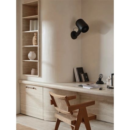 Lucci Air 21612649 - Wandventilator JET 32W/230V schwarz + Fernbedienung