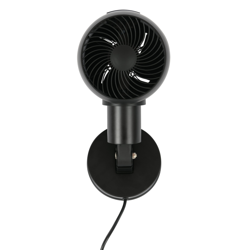 Lucci Air 21612649 - Wandventilator JET 32W/230V schwarz + Fernbedienung