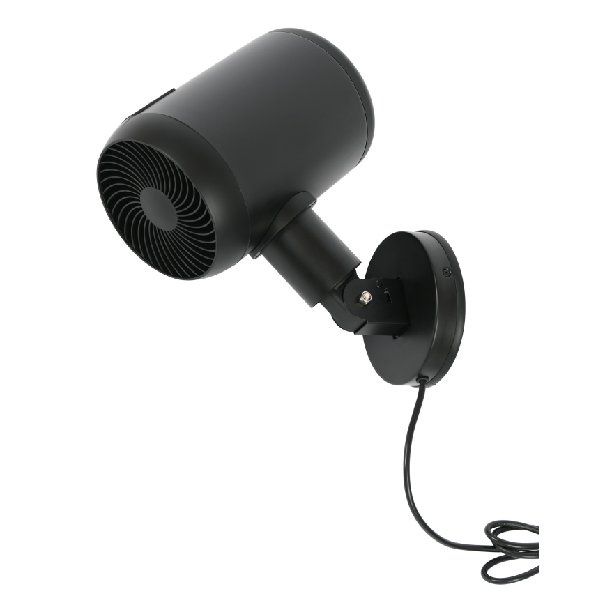 Lucci Air 21612649 - Wandventilator JET 32W/230V schwarz + Fernbedienung