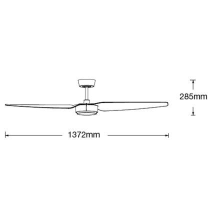 Lucci air 21615449 - Deckenventilator CONDOR schwarz + Fernbedienung