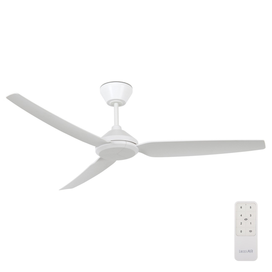 Lucci air 21616249 - Deckenventilator POLIS IP55 weiß + Fernbedienung