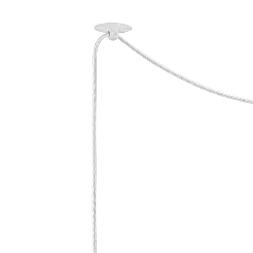 Deckenleuchte an Seil IRMA 1xE14/28W/230V Weiß