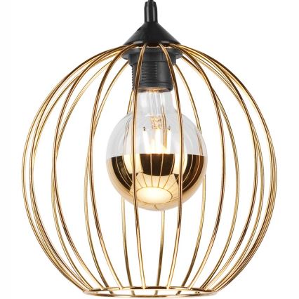 Deckenleuchte an Kabel ZOYA 1xE27/60W/230V goldfarben