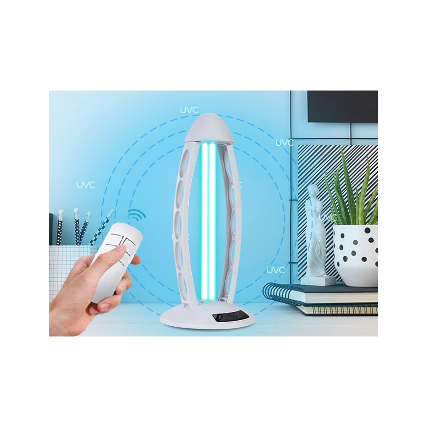 Luxera 70416 - Desinfizierende Keimabtötungslampe mit Ozon UVC/38W/230V + Fernbedienung