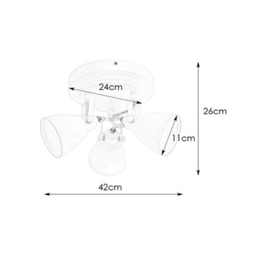Markslöjd 108083 - Badstrahler FJÄLLBACKA 3xG9/20W/230V IP44 weiß