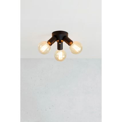 Markslöjd 108549 - Deckenleuchte MAZZO 3xE27/40W/230V schwarz