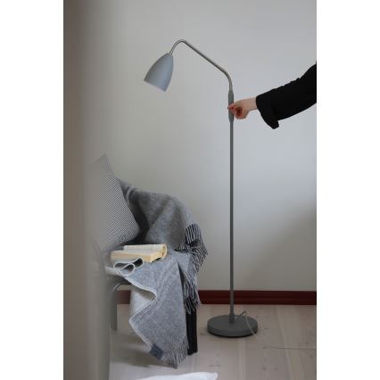 Markslöjd 108888 - Dimmbare LED-Stehlampe PATRO LED/4,9W/230V CRI 90 grau