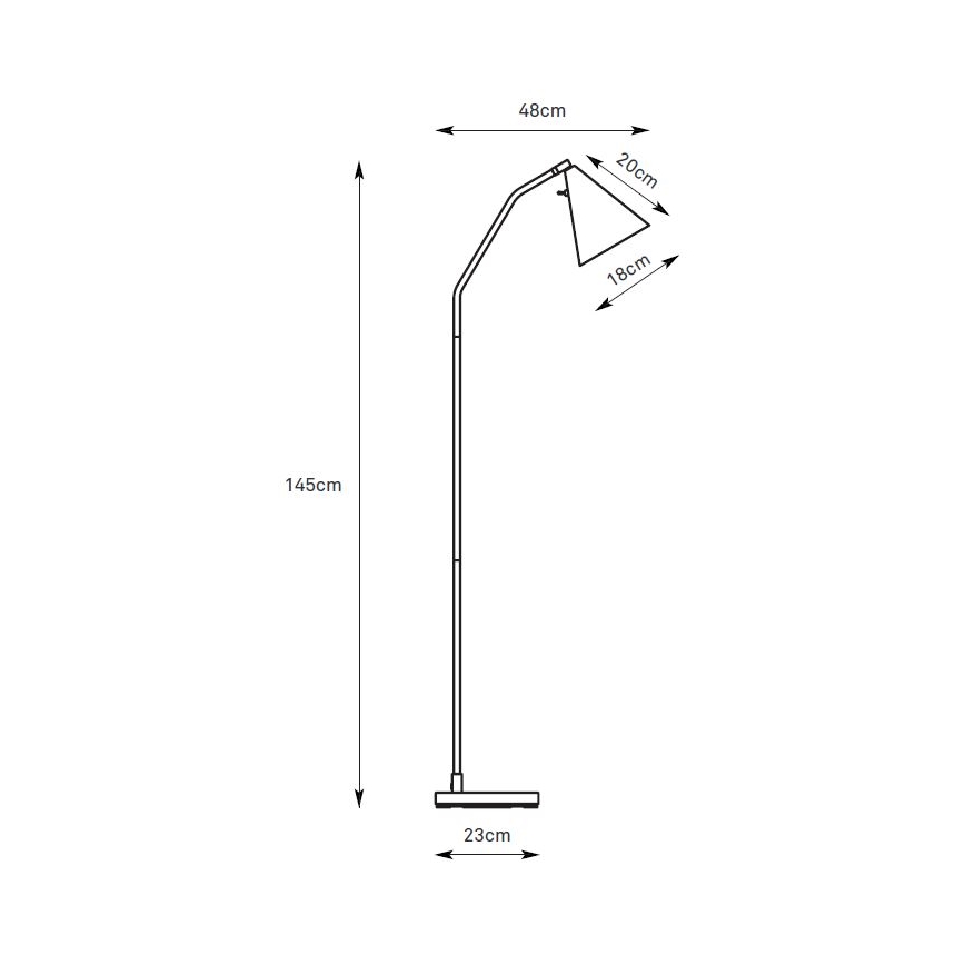 Markslöjd 108890 - Dimmbare LED-Stehleuchte FUNIL LED/4,9W/230V CRI 90 beige