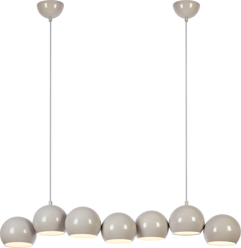 Markslöjd 108914 - Kabel-Pendelleuchte CUPOLO 7xE14/40W/230V grau