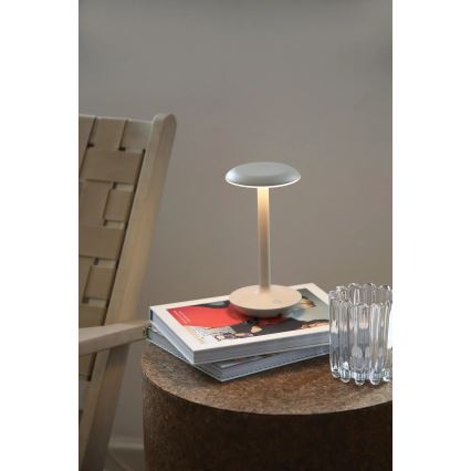 Markslöjd 108917 - Dimmbare, aufladbare LED-Outdoor-Tischleuchte PETIT LED/2W/1800 mAh 2200/2700/3000K IP44 grau
