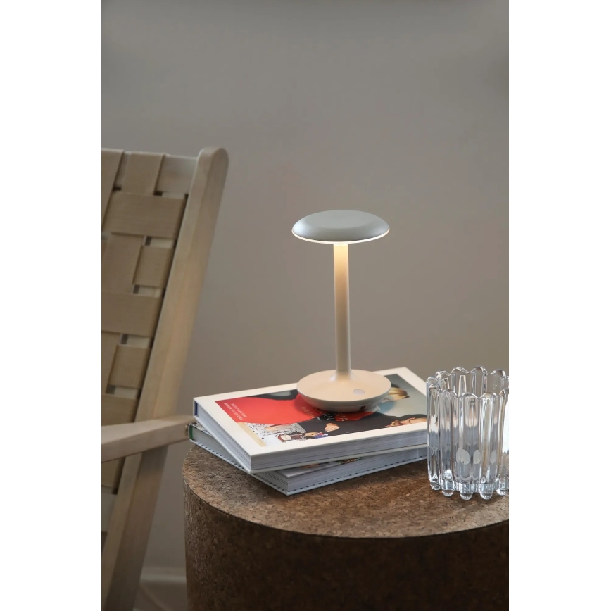 Markslöjd 108917 - Dimmbare, aufladbare LED-Outdoor-Tischleuchte PETIT LED/2W/1800 mAh 2200/2700/3000K IP44 grau