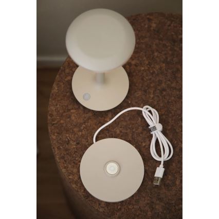 Markslöjd 108917 - Dimmbare, aufladbare LED-Outdoor-Tischleuchte PETIT LED/2W/1800 mAh 2200/2700/3000K IP44 grau