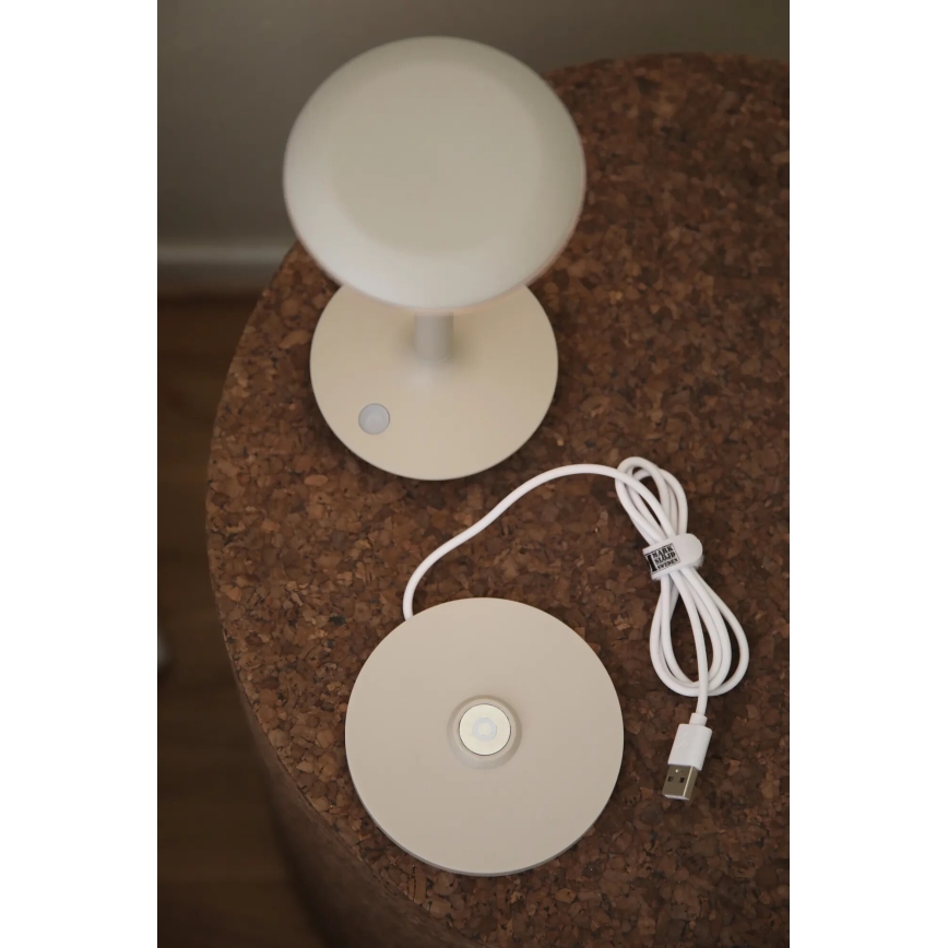 Markslöjd 108917 - Dimmbare, aufladbare LED-Outdoor-Tischleuchte PETIT LED/2W/1800 mAh 2200/2700/3000K IP44 grau