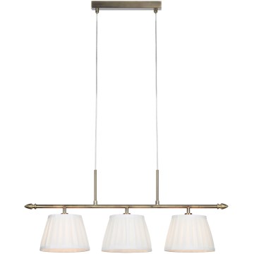 Markslöjd 108975 - Pendelleuchte an Kabel OXFORD 3xE14/40W/230V Messing/Weiß