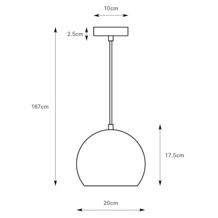 Markslöjd 108991 - Hängeleuchte POP, Kabelaufhängung, 1x GU10/7W/230V, Ø 20 cm, grün