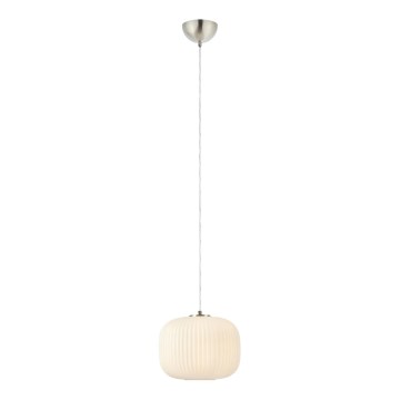 Markslöjd 109008 - Hängeleuchte mit Kabel SOBER 1xE27/40W/230V Ø 25 cm mattchrom