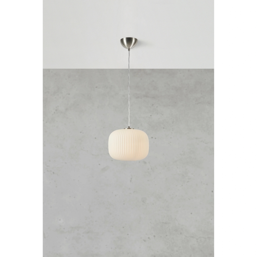 Markslöjd 109008 - Hängeleuchte mit Kabel SOBER 1xE27/40W/230V Ø 25 cm mattchrom
