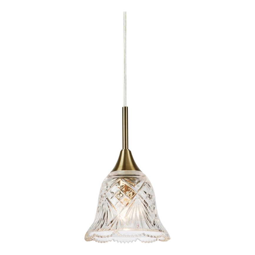 Markslöjd 109011 - Pendelleuchte mit Kabel LUNA 1xE14/40W/230V Messing