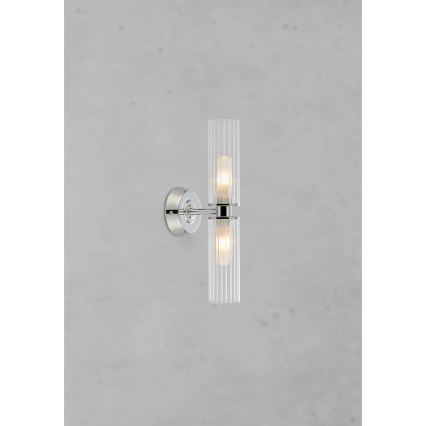 Markslöjd 109027 - Badezimmer-Wandleuchte RIMINI 2xG9/20W/230V IP44 glänzender Chrom