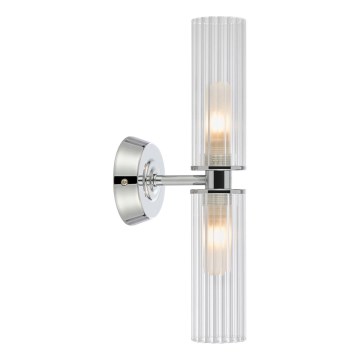 Markslöjd 109027 - Badezimmer-Wandleuchte RIMINI 2xG9/20W/230V IP44 glänzender Chrom