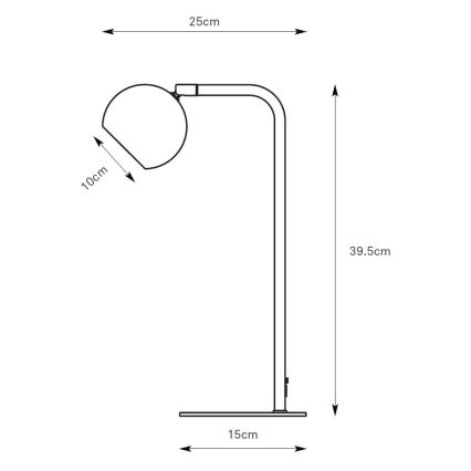 Markslöjd 109033 - Tischlampe POP 1xGU10/7W/230V braun