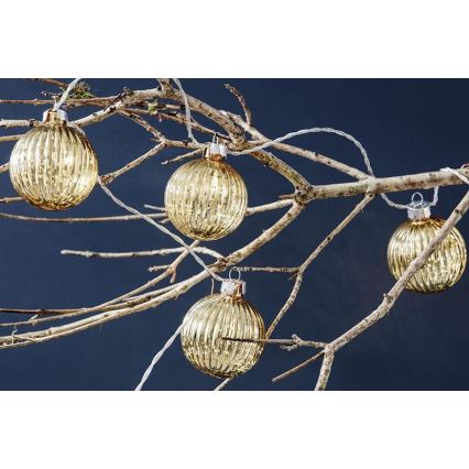Markslöjd 703781 - LED-Weihnachtslichterkette BIGSOLO 10xLED/3xAA 1,65m warmweiβ