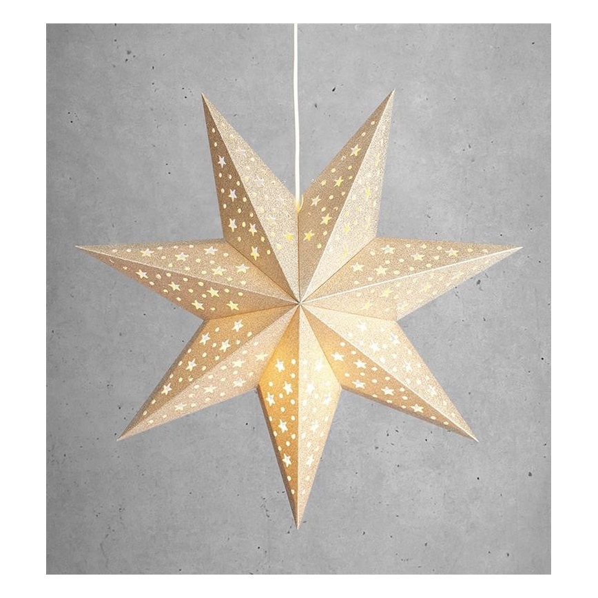 Markslöjd 704419 - Weihnachtsdekoration SOLVALLA 1xE14/25W/230V golden 45 cm