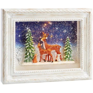 Markslöjd 705554 - LED Weihnachtsdekoration REINHARD LED/0,06W/4xAA/warmweiß weiß/Patina