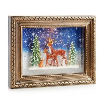 Markslöjd 705555 - LED Weihnachtsdekoration REINHARD LED/0,06W/4xAA/warmweiß Bronze