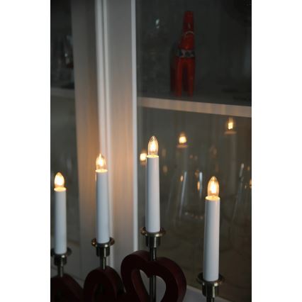 Markslöjd 706211 - Weihnachtsleuchter ENEBY 5xE10/3W/230V rot/messing