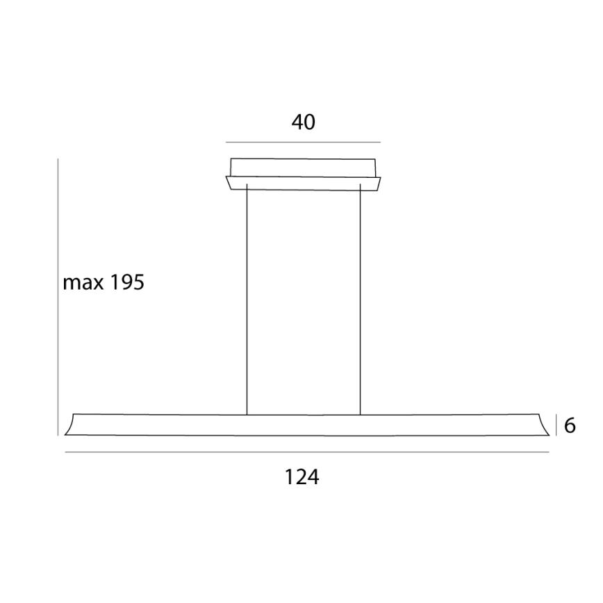 MAXLIGHT P0595 - LED dimmbare Hängeleuchte an Seil JO-JO LED/38W/230V 2700/4500/5500K Anthrazit