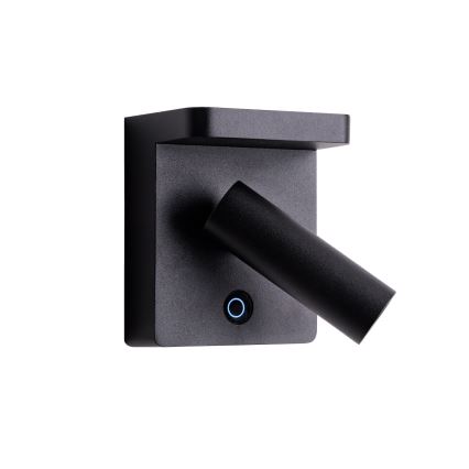MAXLIGHT W0374 - LED-Wandstrahler mit kabelloser Aufladung LOFER LED/7W/230V schwarz