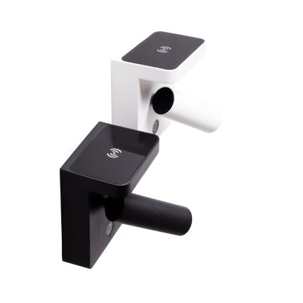 MAXLIGHT W0374 - LED-Wandstrahler mit kabelloser Aufladung LOFER LED/7W/230V schwarz