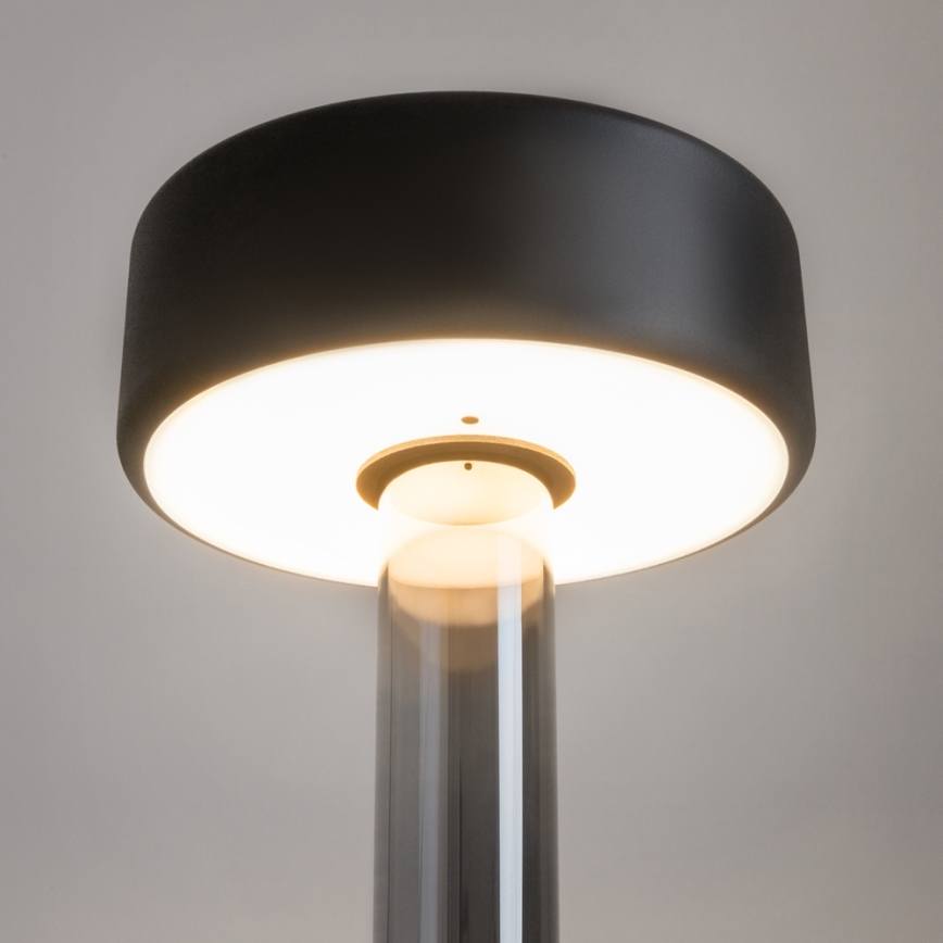 Maytoni MOD229TL-L3B3K3 - LED dimmbare, wiederaufladbare tragbare Tischlampe LED/3W/5V 2200-4000K 2000 mAh schwarz/grau