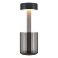Maytoni MOD229TL-L3B3K3 - LED dimmbare, wiederaufladbare tragbare Tischlampe LED/3W/5V 2200-4000K 2000 mAh schwarz/grau