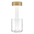 Maytoni MOD229TL-L3G3K1 - LED dimmbare, wiederaufladbare tragbare Tischlampe LED/3W/5V 2200-4000K 2000 mAh gold/klar