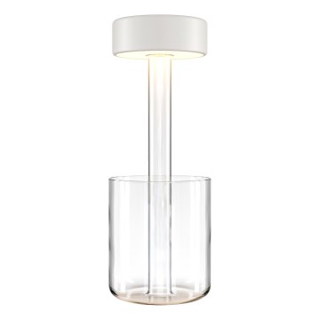 Maytoni MOD229TL-L3W3K1 - LED dimmbare, wiederaufladbare tragbare Tischlampe LED/3W/5V 2200-4000K 2000 mAh weiß/klar