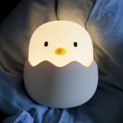 MegaLight - LED RGB dimmbare wiederaufladbare Kinder-Touchlampe EGGY EGG LED/5V