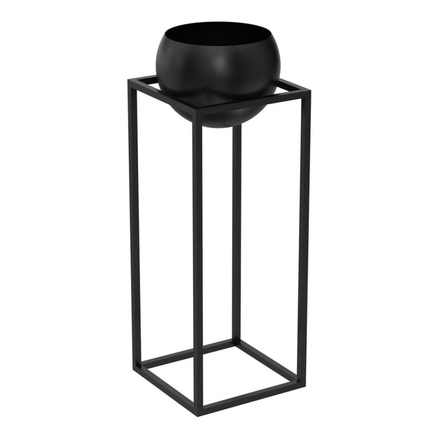 Metall-Blumenkübel 81,3x29 cm schwarz